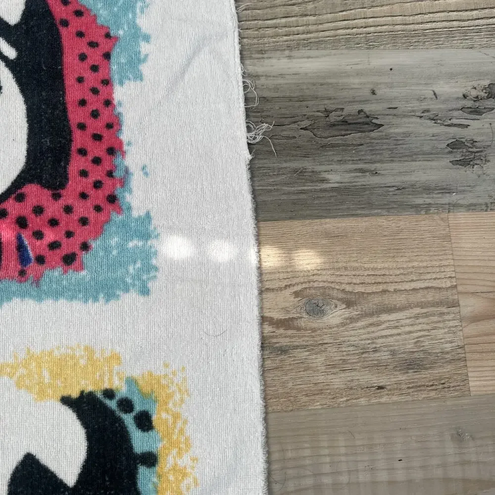 Vtg Big Dogs Large 100% Cotton Beach Towel And Magnet